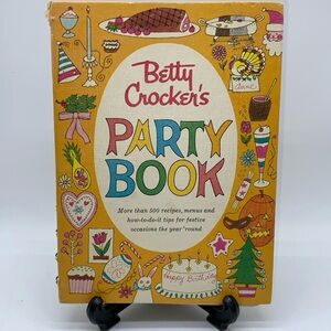 1960 Betty Crocker’s Party Book First Edition Hardcover Spiral Bound Cookbook